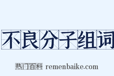 不良分子组词是什么意思的图片